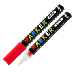 Popisovač M&amp;G MOCALO Acrylic Marker 2 mm akrylový, Red S200
