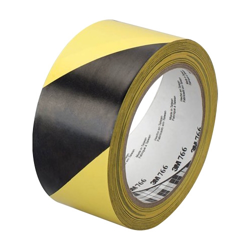 Industrial tape, yellow-black, 50mm x 33m