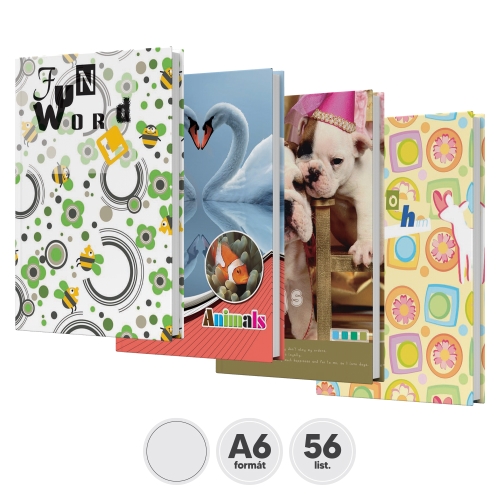 Kniha záznamová A6, čistá - 56 listová