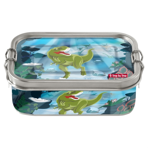 Stainless steel snack box, Wild T-Rex Taro