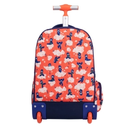 6-zip wheeled backpack (25 l) Ninjutsu special series, red (1)