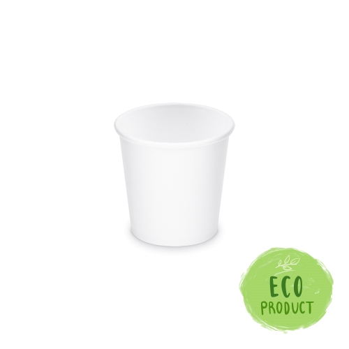 Paper cup white 110 ml, XS (O 62 mm) [50 pcs]