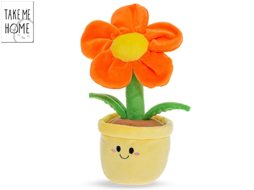 Take Me Home 1style only (orange) 30cm plush flower in pot 0m+