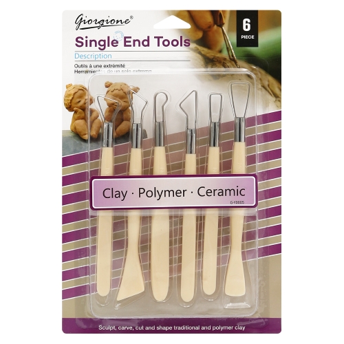 Clay modelling tools (set of 6)