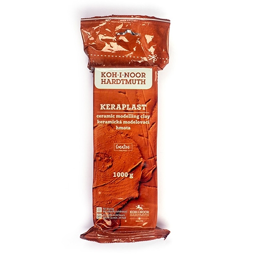 Modeling material KOH-I-NOOR KERAPLAST art 1000g, terracotta