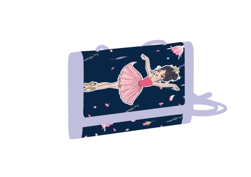 Children's purse with string - Ballerina