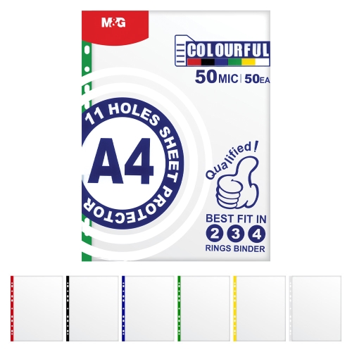 Euro wrapper A4 50 µm transparent with colour mark (50 pcs)