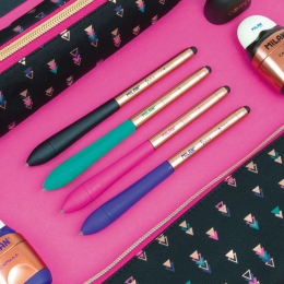 Display box 24 Stylus Copper pens with blue ink (2)