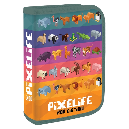 Peračník plný - 1 poschodový, 31 dielny JUNIOR S8 - Pixelife Zoo Edition