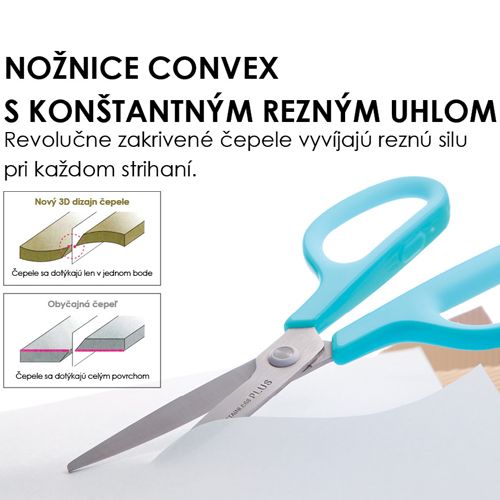 Nožnice PLUS SC-175SF teflónové biele, 7" 174mm