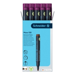 Permanent marker SCHNEIDER "Maxx 130, 1-3 mm, conical tip, violet (1)