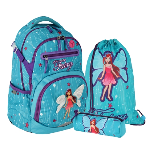 Školská taška - 3-dielny set ZERO - Fairy