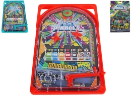 2asstd color 18x11cm plastic pinball game in OTB