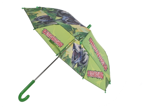68x60cm plastic Dinoworld umbrella in OPP bag