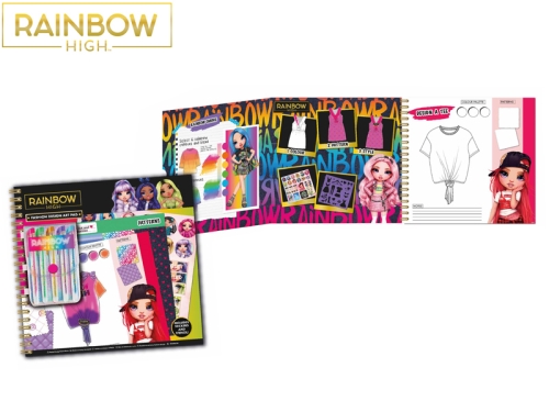 Rainbow High - fashion design art pad w/decorations 12pcs in DBX