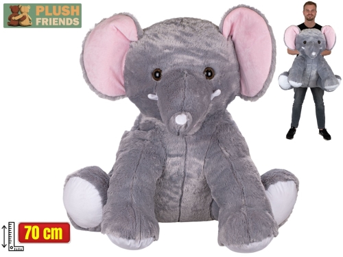 Plush Friends 70cm plush sitting elephant 0m+