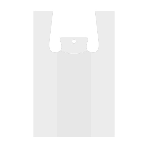 LDPE plastic chemise bag 48 x 30 x 18 cm, pack. 100 pcs / white
