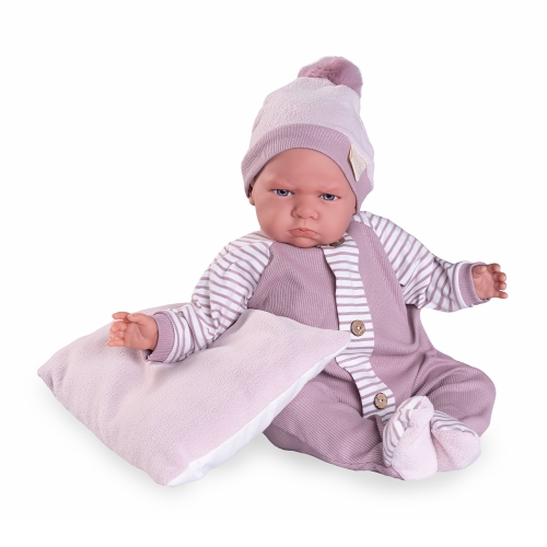 Doll - newborn Berta in pyjamas, 52 cm