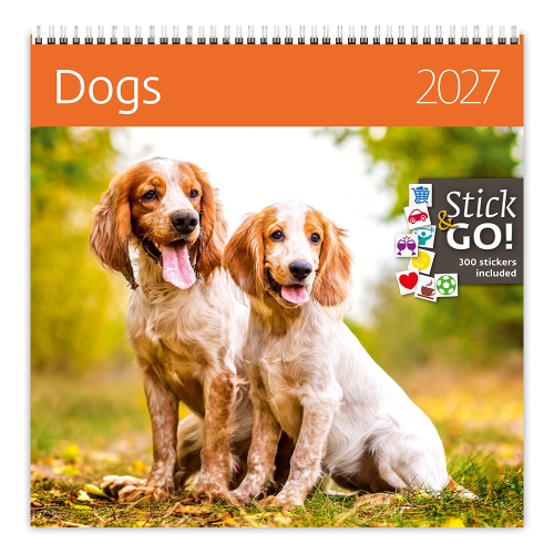 2027 Dogs Wall Calendar