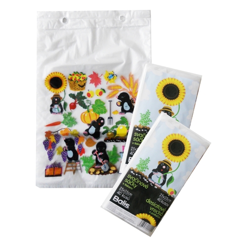 Snack bags 25x35 cm, children's motif Mole 40 pcs/pack