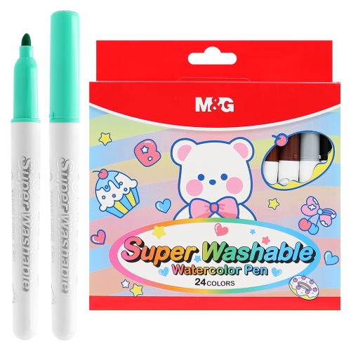 M&G Ergo water markers, easily washable - set of 24