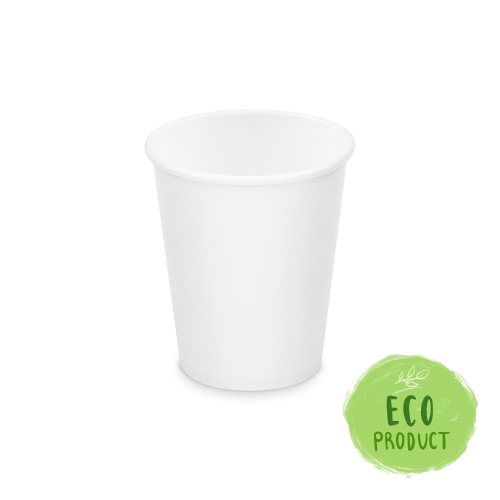 Paper cup white 280 ml, M (O 80 mm) [50 pcs]