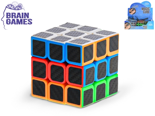 Brain Games 5,5x5,5cm magic cube in net in 12pcs DBX