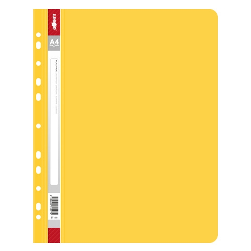 Rýchloviazač s europerforáciou PP/A4, žltý
