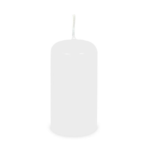 Cylindrical candle 60 x 120 mm white [1 pc]