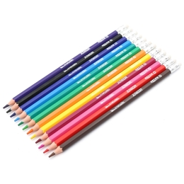 Hexagonal/erasable crayons - set of 12 pcs (2)