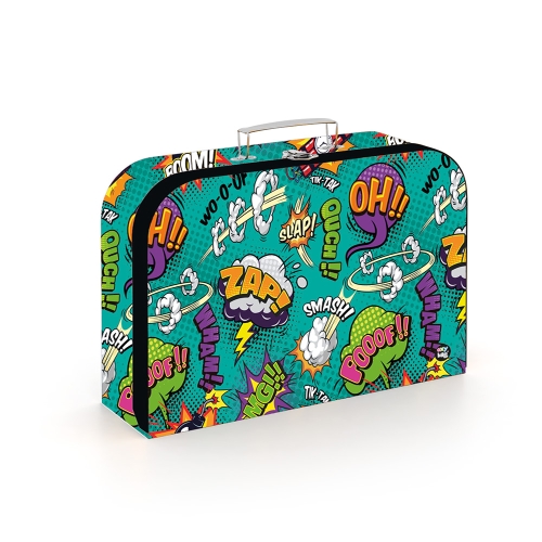 Children's laminated briefcase 34 cm - Comics