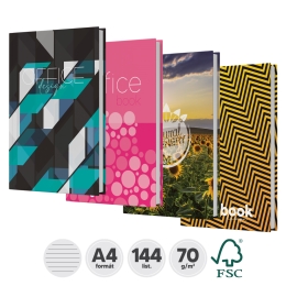 Kniha záznamová A4, linajková - 144 listová