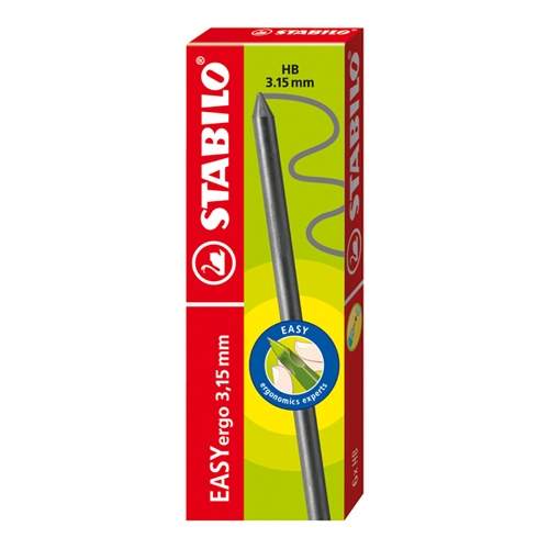 Graphite pencils STABILO EASYergo HB / 3.15 mm, 6 pcs (30437)
