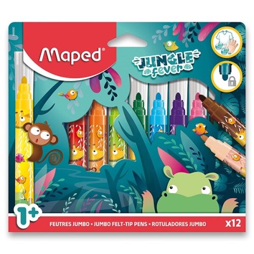 Fixy MAPED Jungle Fever Jumbo 12 ks