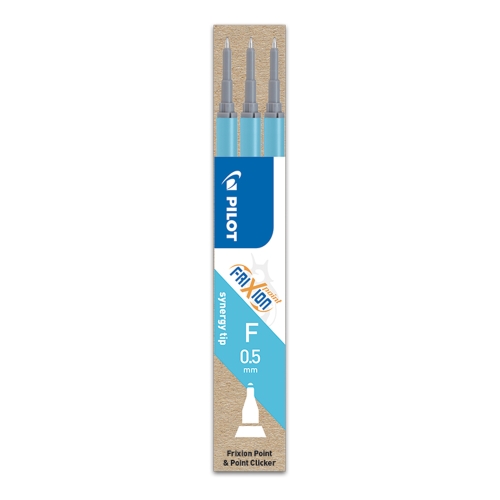 Pilot Frixion Erasable Gel Ink Refill 3 Pack Light Blue