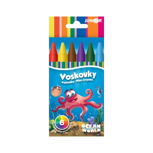 Wax crayons 6 pcs Ocean World