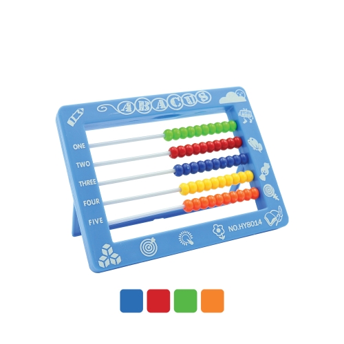 Plastic counter 14.9x11.2x1.3 cm (mix of 4 colors)