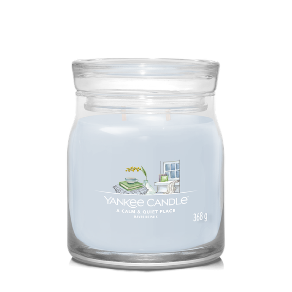 Sviečka Yankee Candle - A CALM & QUIET PLACE, stredná