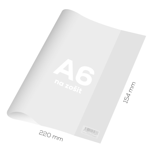 Cover for book A6 PVC 220x154 mm, coarse/transparent, 1 pcs (1)