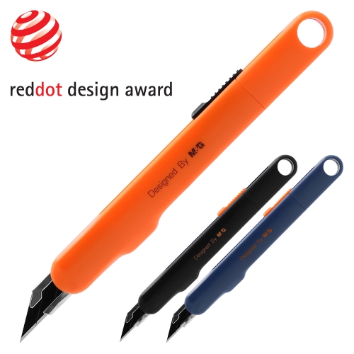 M&G paring knife 9 mm, black blade 30° (3 colours)