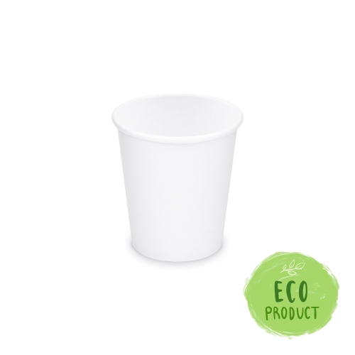 Paper cup white 200 ml, S (O 73 mm) [50 pcs]