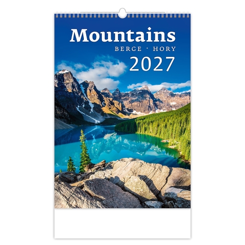 2027 Wall Calendar: Mountains/Berge/Hory