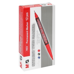 Permanent marker M&G double-sided - red (1)