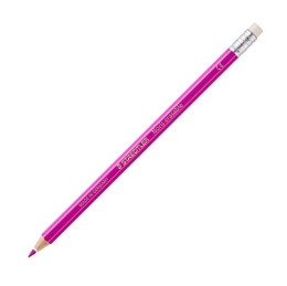 Colored pencils with rubber, hexagonal, STAEDTLER "Noris Club", 12 different colors