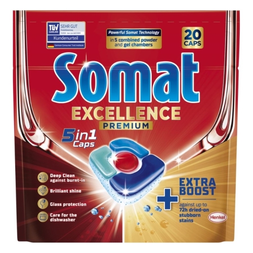 Somat Excellence Premium 5v1 tablety do myčky 20 ks