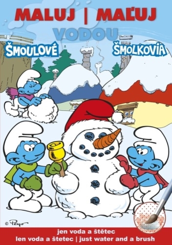 Omaľovanka A5 Akim Maľuj vodou - Šmolkovia