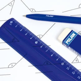 Ruler set MILAN "FLEX" flexible, blue (1)