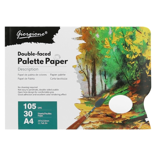Block of A4 painting paper, double-sided, 30 sheets, 105g/m2