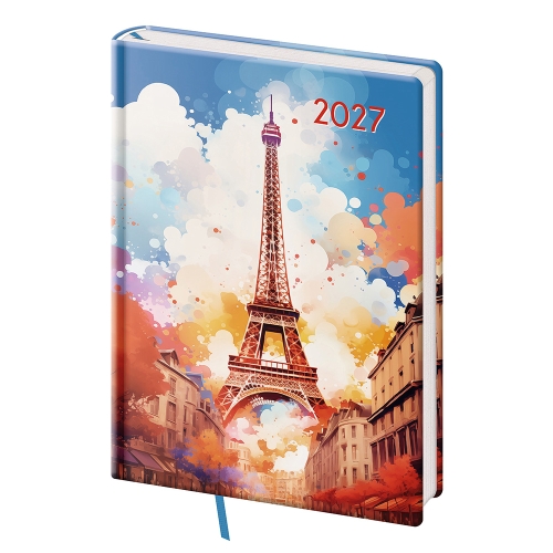 Diár 2027 denný A5 Vario Lyra - Paris