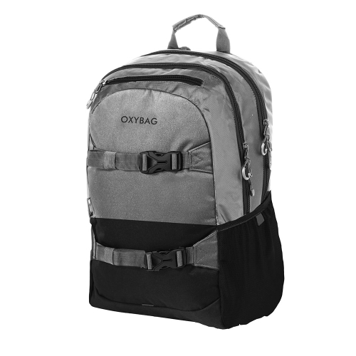 Student backpack OXY SPORT - Black Grey